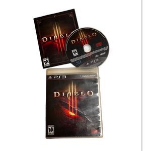 Diablo III PS3 Blizzard‎ Action RPG Multiplayer with Case & Manual Mature CET-C
